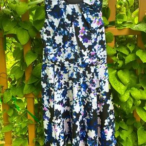 Express Tank Floral Flare Dress